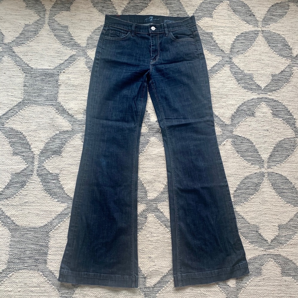 7 For All Mankind Ginger Flare Wide Leg Jeans